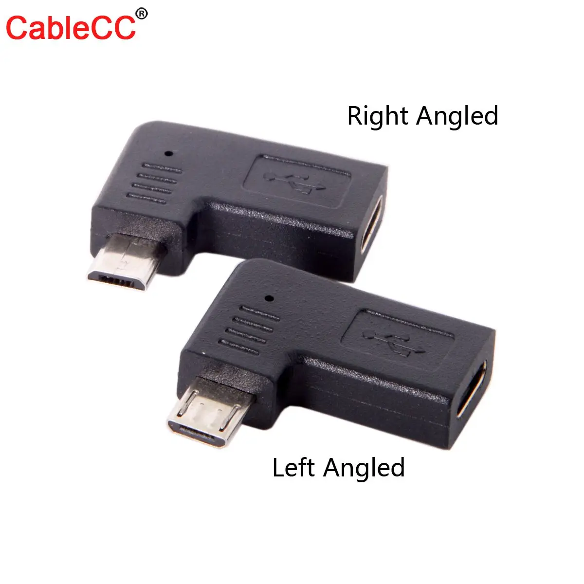 USB-C тип-c женский микро USB 2,0 5Pin Мужской адаптер данных 90 градусов левый и правый угловой тип