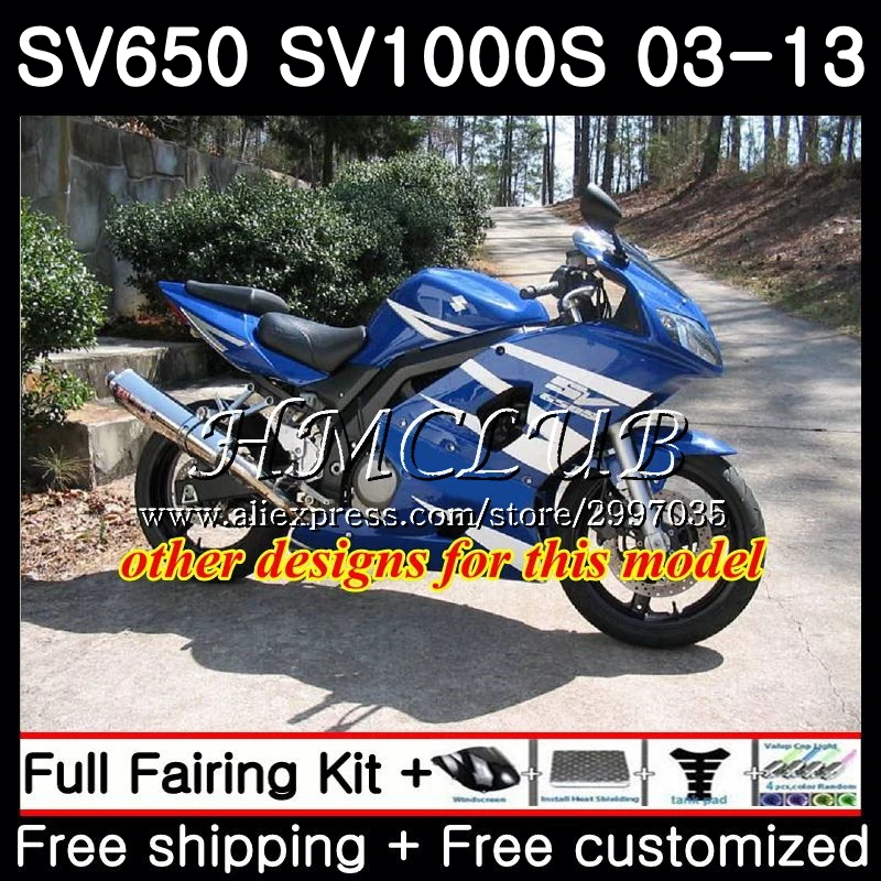 Глянцевый черный корпус для SUZUKI SV1000S SV650S 2008 2009 2010 2011 2013 44hc 10 SV 650 1000 S 650S 08 09 11