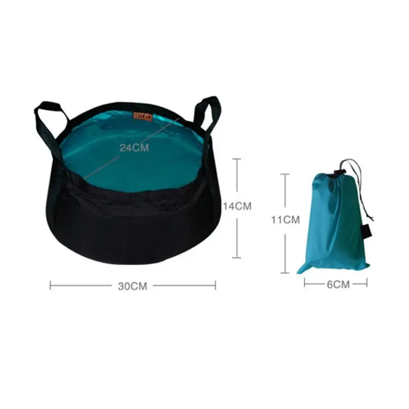 8.5L складное ведро для кемпинга водостойкий контейнер умывальника пешего туризма
