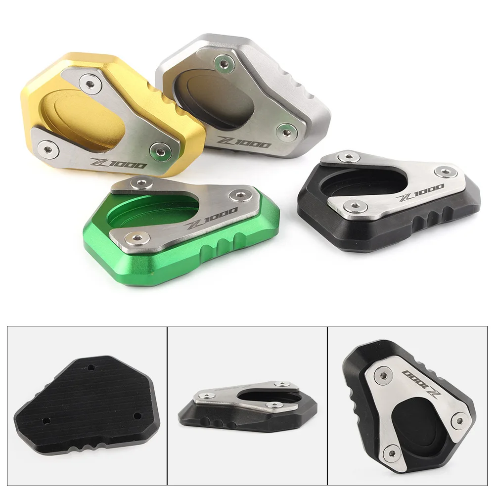 Z1000 2010 2018 подставка боковая удлинитель пластины Pad для Kawasaki 2011 2012 2013 2014 2015 2016 18