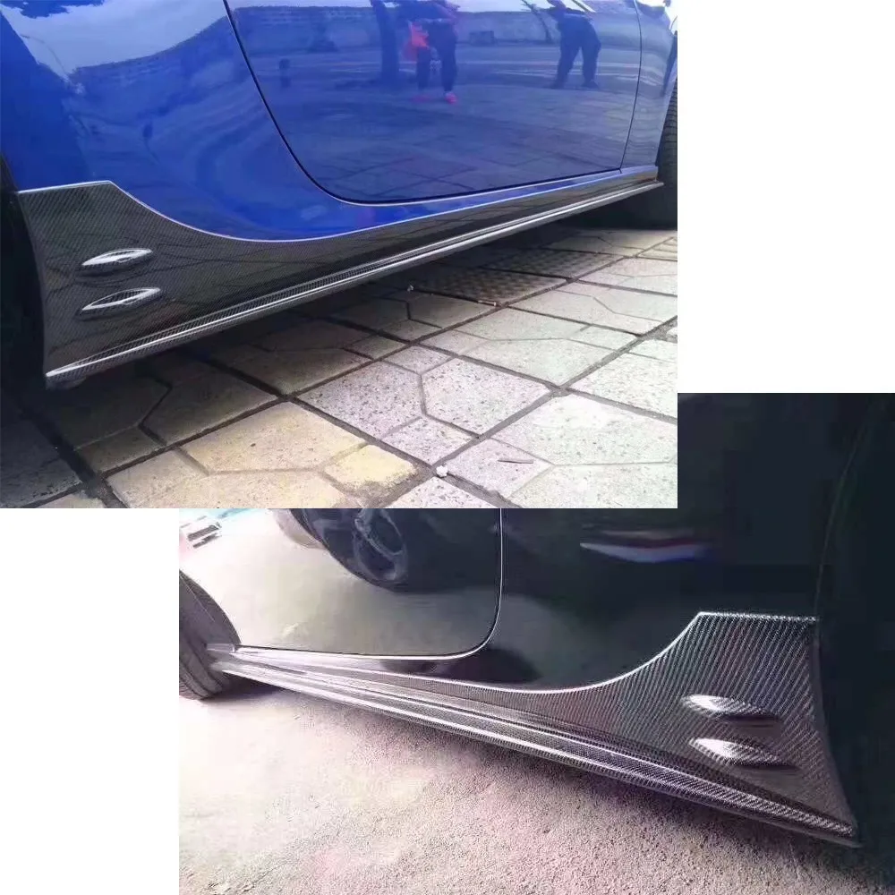 Боковые юбки из углеродного волокна для Subaru BRZ 2013 2018 Боковой бампер передник