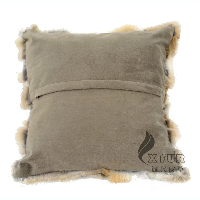Epacket Free Shipping CX-D-17C2 Chinese Wholesale Bed Custom made Patchwork Rabbit Fur Pillow Cushion Covers | Дом и сад