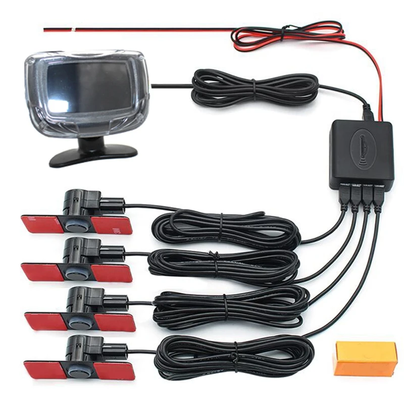 4 датчика 22 мм ЖК дисплей с подсветкой датчик парковки обратный резервный радар