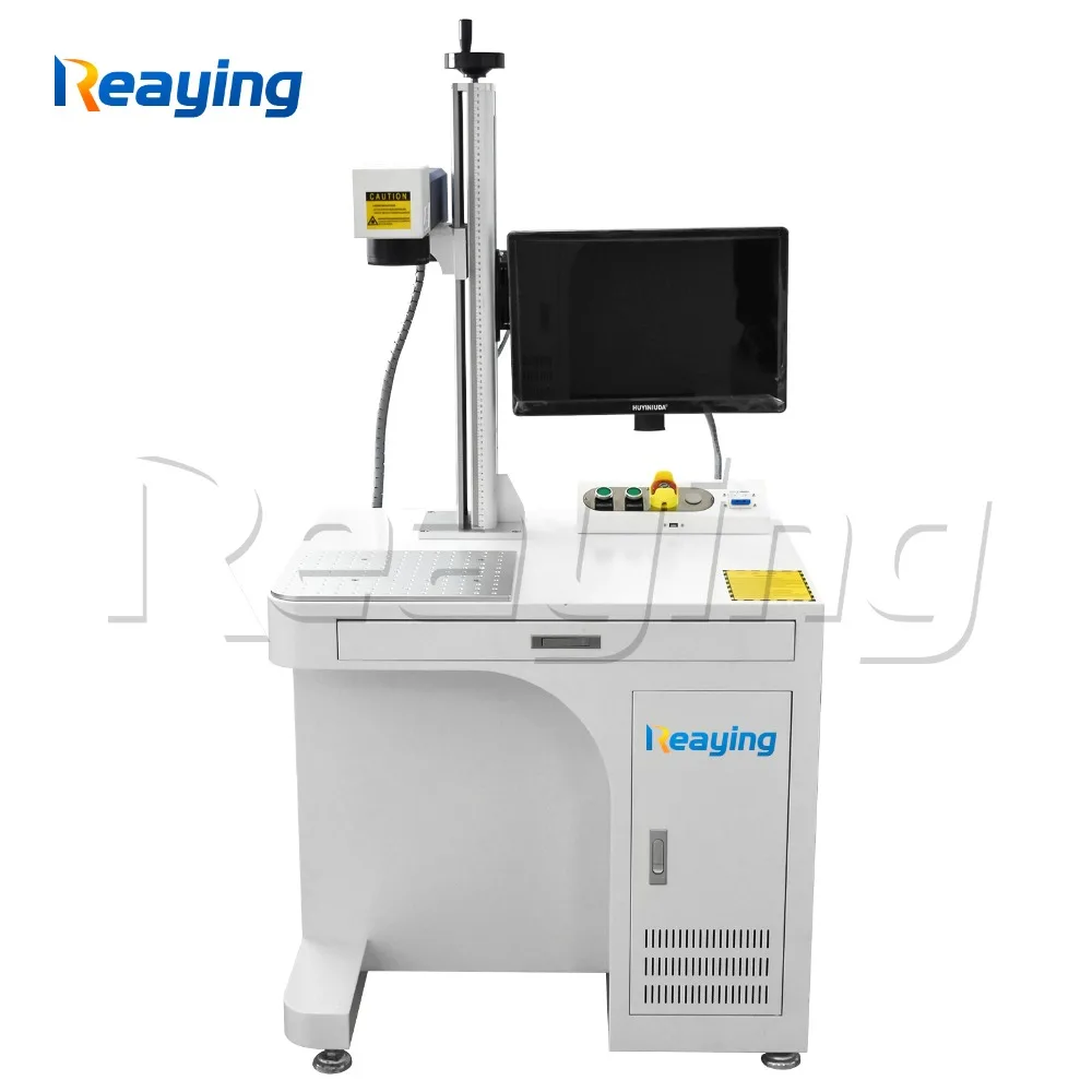 Настольная волоконная лазерная маркировочная машина 50 Вт металлический