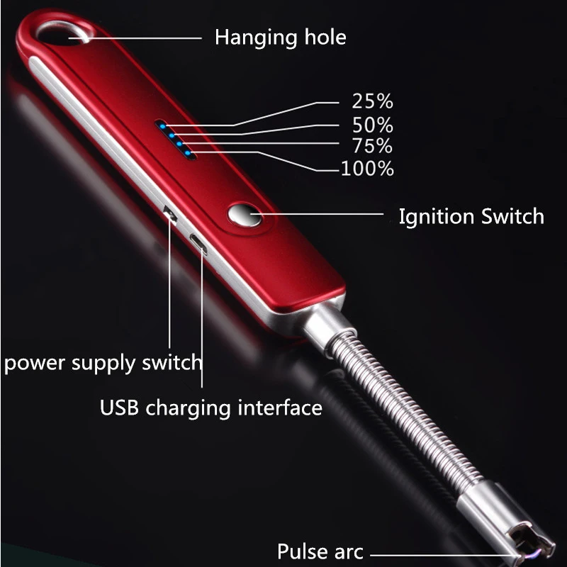 Promotion! 360 Degree Usb Arc Plasma Lighter Flexional Electric Metal Cigarette Windproof For Bbq Kitchen( | Дом и сад