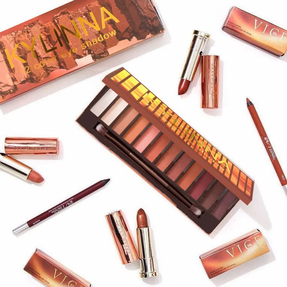 Палетка профессиональных теней для макияжа 15 цветов глазурованных век легкие в