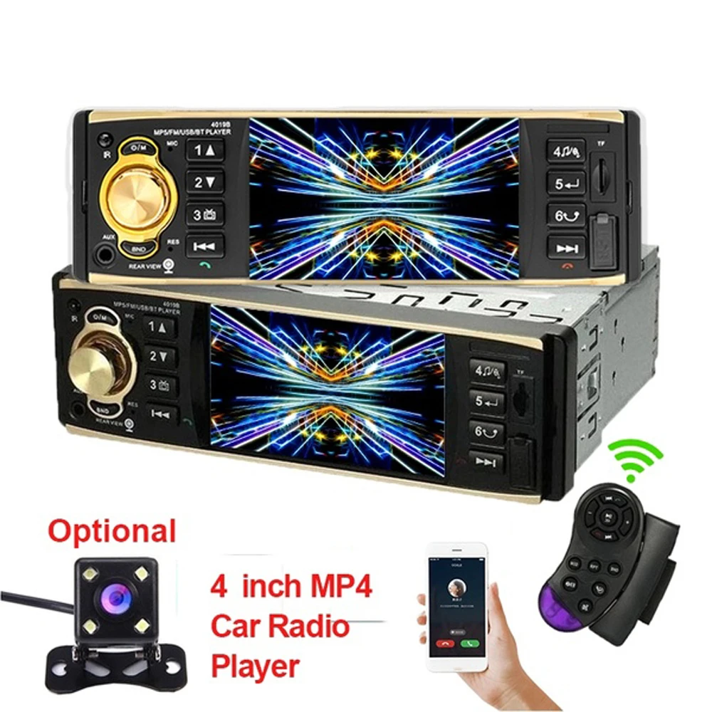 

Car Fm Radio MP5 Car Player Car MP5 Player Car Styling Mini Size Lightweight 4.1 Inch BT2.0 Colourful HD Monitor Multimedia