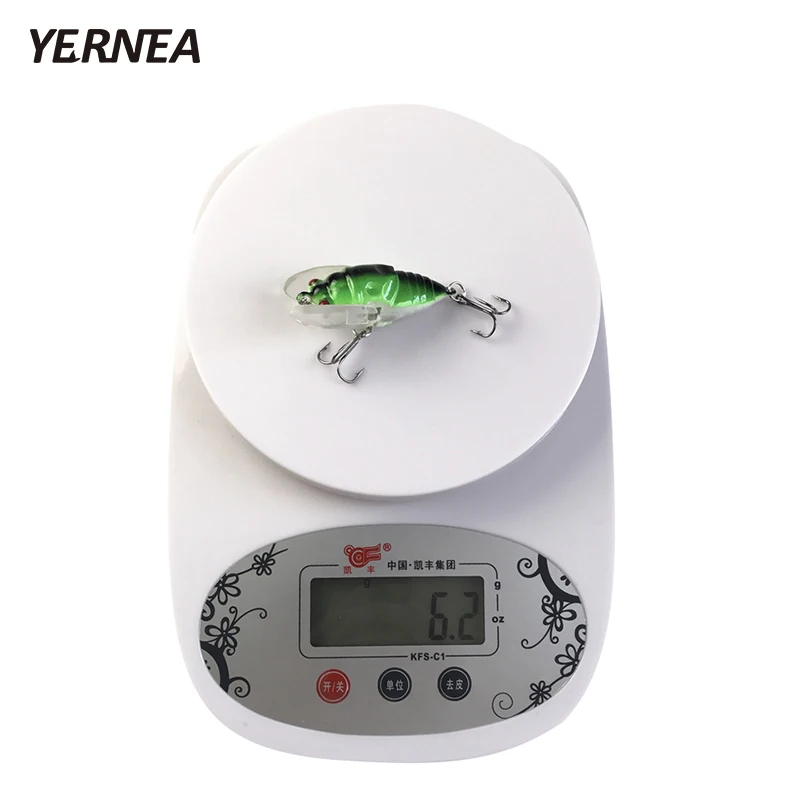 Yernea 1 шт. 4 цвета насекомые Cicadas бионические дороги рыболовные приманки порты
