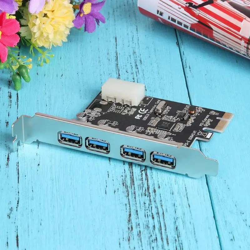 4 порта PCI E к USB3.0 компьютерная карта расширения совместимый ExpresX1 X4/X8/X16 Порт для