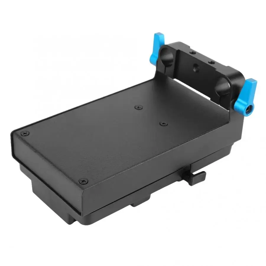 V-mount battery Plate Adapter с двойным хомутом для монитора камеры