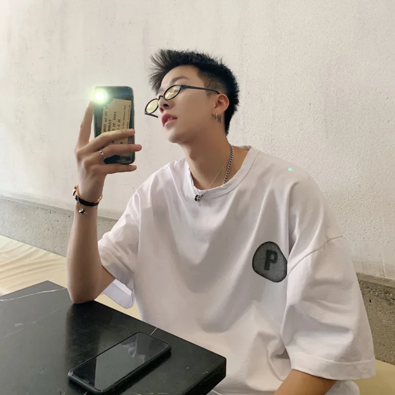 Новинка 2019 года сезон весна лето модная свободная хлопковая футболка в полоску