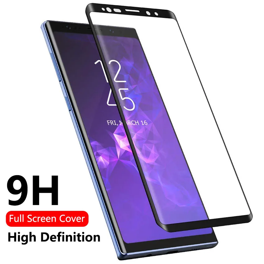 3D изогнутое закаленное стекло HD с полным покрытием протектор ЖК экрана для Galaxy Note