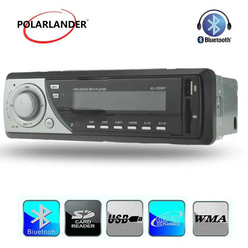 12V стерео радио Bluetooth в тире автомобильный приемник FM Поддержка телефон USB/SD