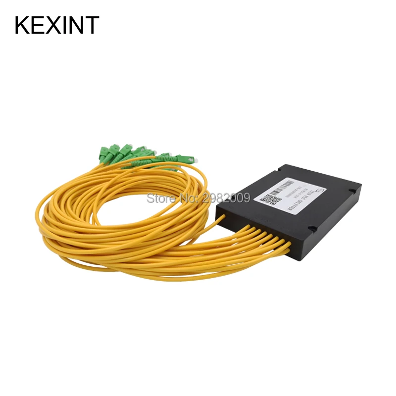 KEXINT волоконно-оптический разветвитель PLC 1X16 модуль 3 0 1m с разъемом SC/APC / 10 шт. |