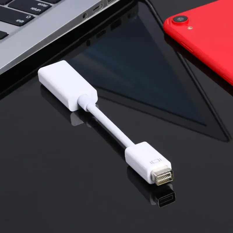 Переходник Mini DVI папа-HD мама для монитора видеоадаптера кабеля 1080P Apple Mac |