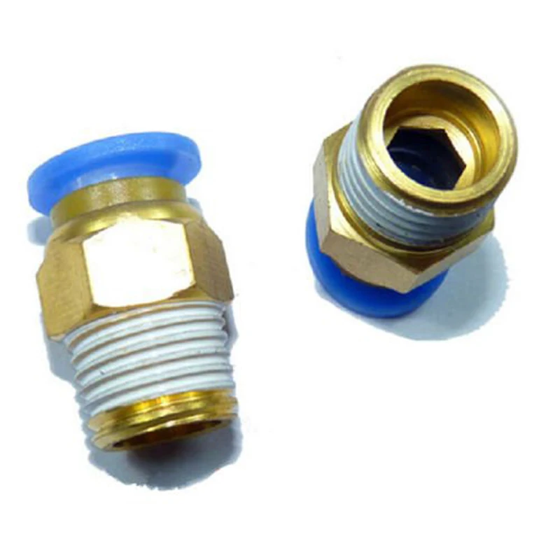 Aokin 10 шт./лот 3D принтер пневматические соединители PC4 01 1 75 мм или PC6 3 0 PTFE трубка