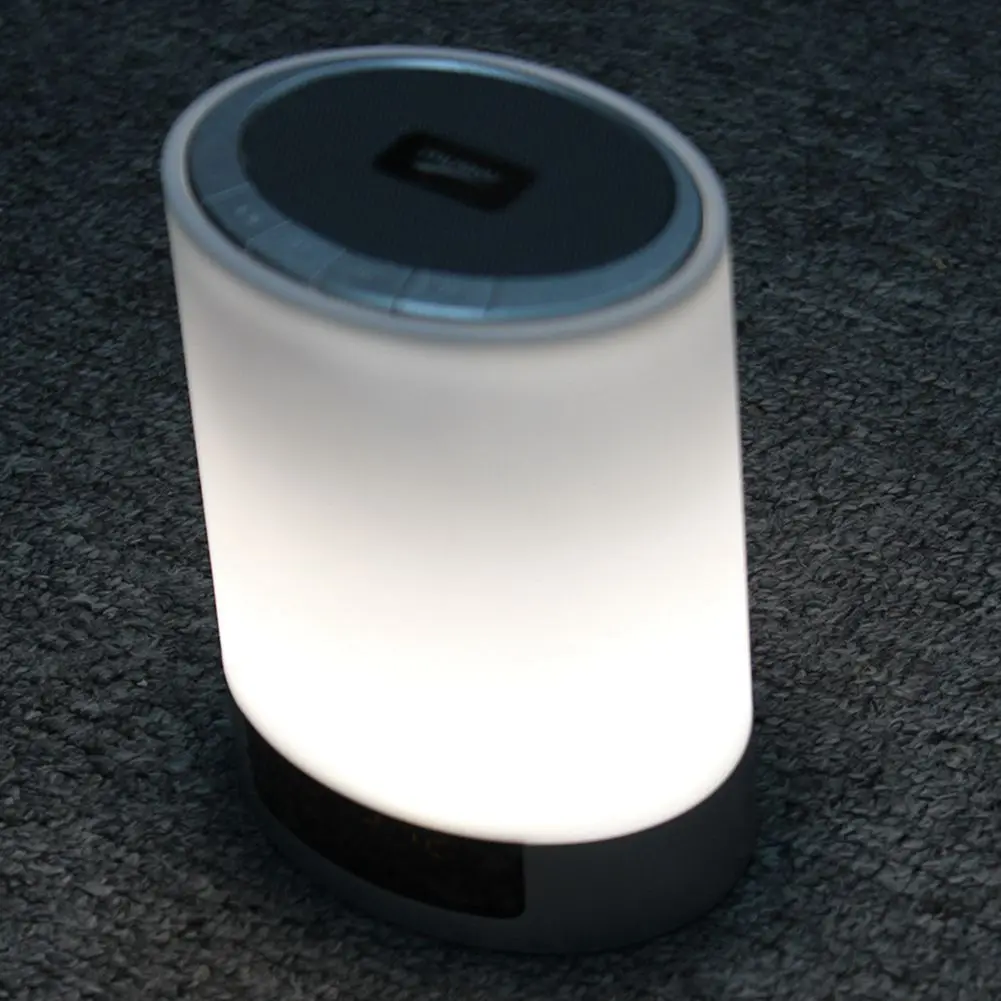 Ночник Bluetooth динамик прикроватная лампа с сенсорным управлением Будильник Цвет