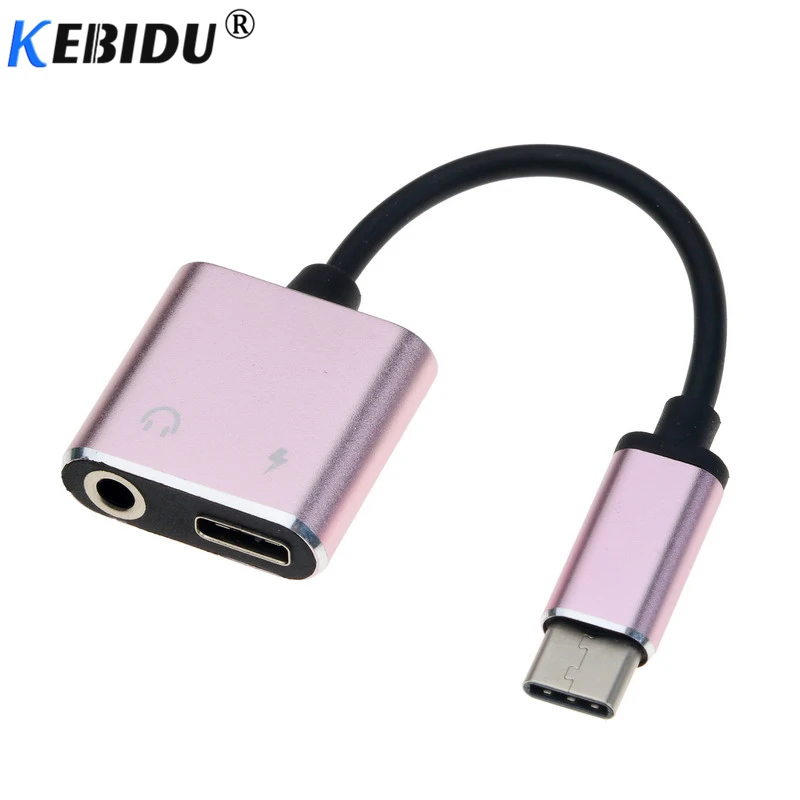 Аудиоадаптер kebidu USB Type C с разъемом 3 5 мм для наушников кабель-конвертер Samsung S8 Huawei