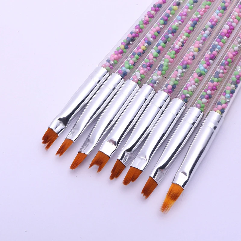 8 шт. дизайн ногтей градиент кисточки Живопись Рисунок УФ гель Ручка Маникюр