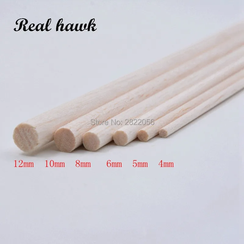 Длинные дюбели D4/D5/D6/D8/D10/D12mm AAA + Balsa для модели самолета/лодки сделай сам 330