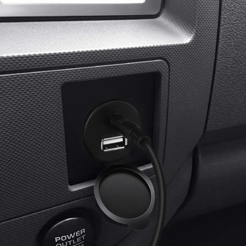 USB RCA кабель для скрытого монтажа-панель приборной панели порт крепления на + 3 5 мм