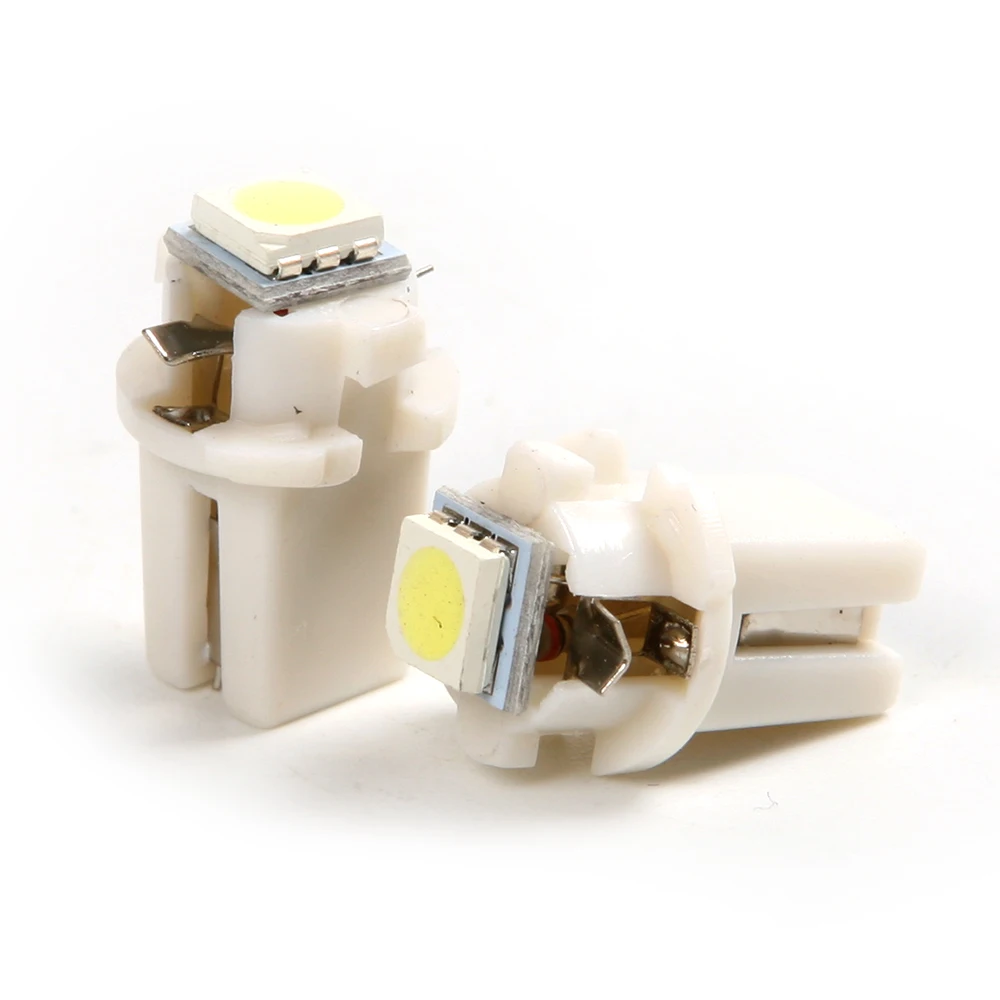 Новинка 1 пара синий/зеленый/желтый/белый цвет DC 12 В B8.3D 5050 SMD T5 лампы автомобильные