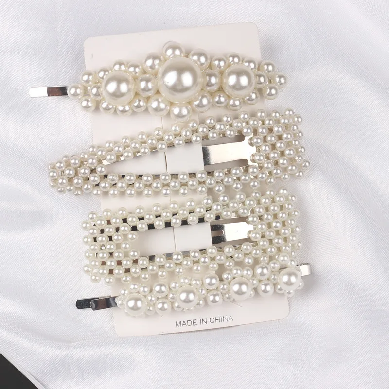 Hair Clips For Girls Metal Hairpins With Pearls Pins Jewelry Accessories CS311 |