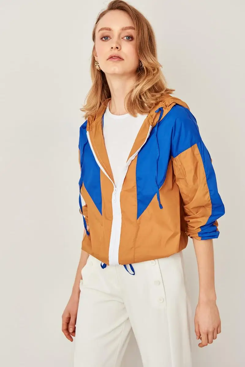 Trendyol верблюд цвет блочный Ceket TWOSS19AP0130|Женские куртки| |