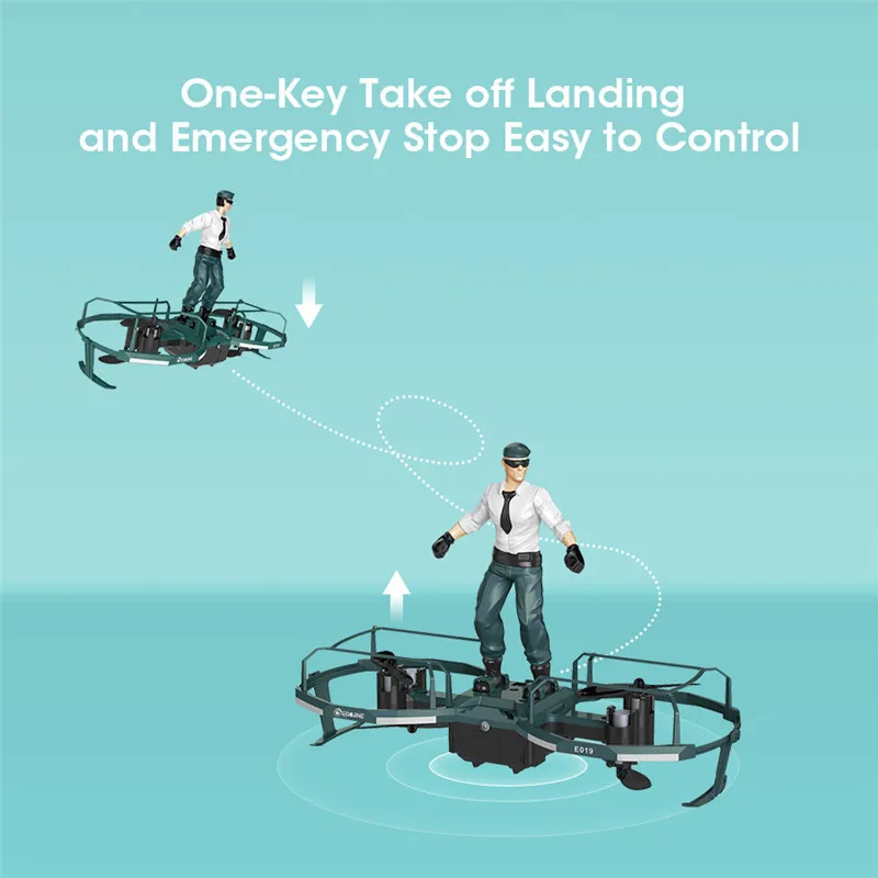 Eachine E019 2 оси RC трюк параплан режим полета высота удержания Drone Quadcopter
