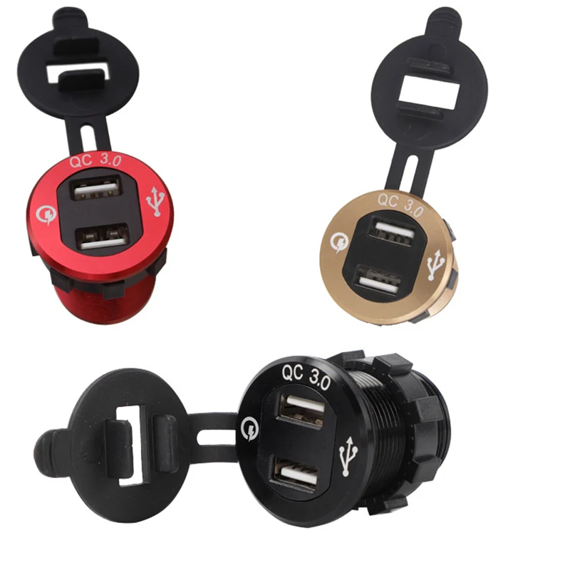 Универсальное автомобильное зарядное устройство CARCHET с двумя usb портами QC3.0