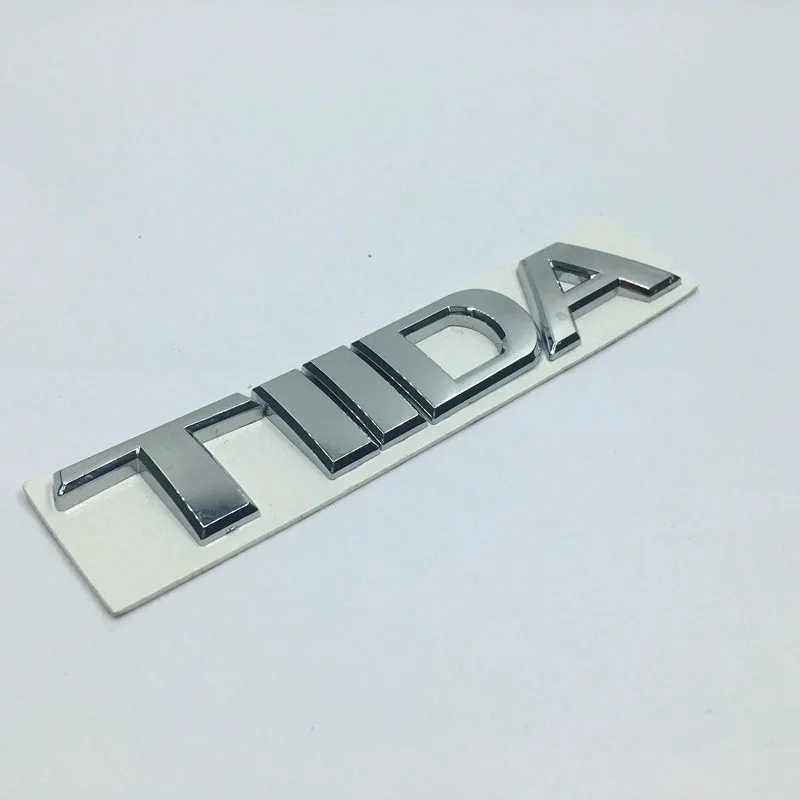 Jdm автомобильный Стайлинг 3D хромированная эмблема для Nissan TIIDA наклейка