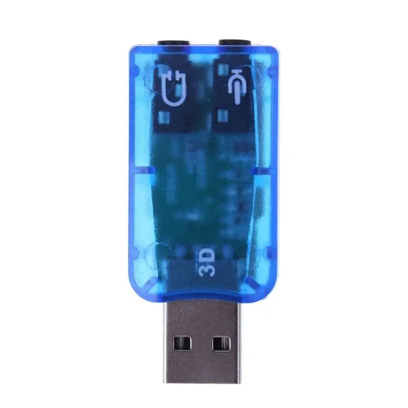Мини USB 2 0 порт аналоговый 6 1 CH внешняя звуковая карта аудио адаптер для ПК