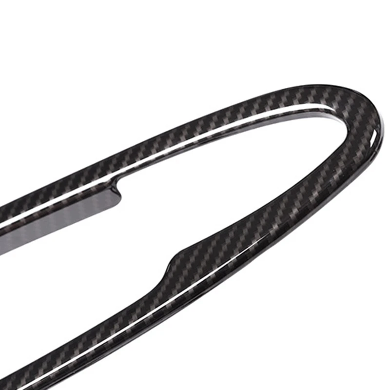 Углеродное волокно стиль Abs пластик интерьер автомобиля дверные ручки рамка