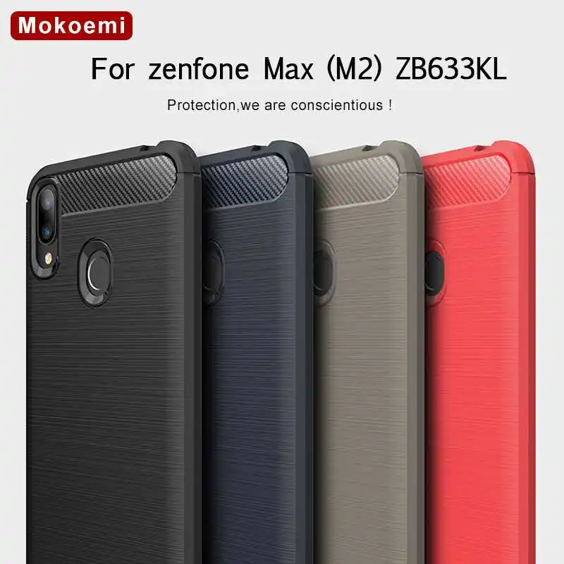 Модный Ударопрочный Мягкий силиконовый чехол Mokoemi 6 26 дюйма для Asus Zenfone Max (M2) ZB633KL