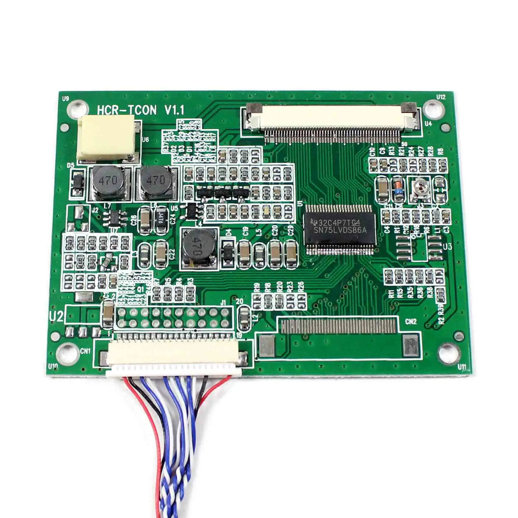 Плата преобразователя для AT065TN14 AT070TN92 AT080TN52 TTL 20-контактный Сигнал LVDS | Электроника