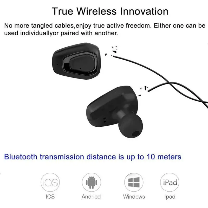A7-TWS беспроводные наушники-вкладыши стерео спортивные Bluetooth HIFI гарнитура с