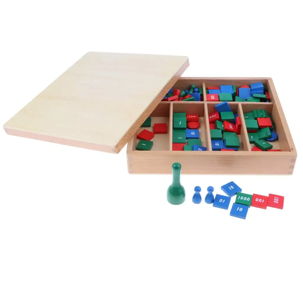 

Montessori Material Mathematical Toy Wooden Math Counting Gift Anniversary Christmas Toy for Children