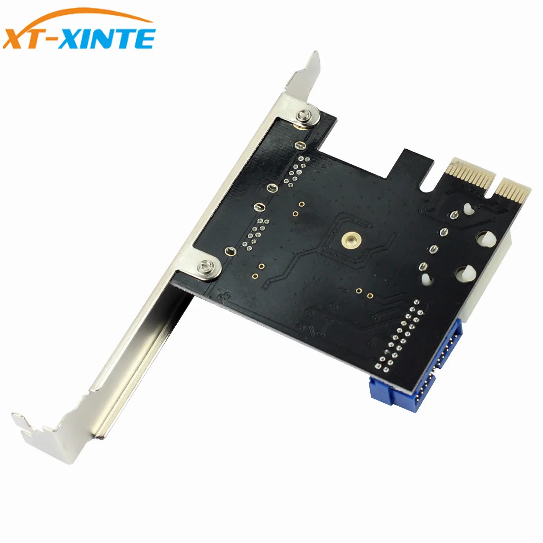 USB3.0 PCIE адаптер 2 порта USB к x1 передняя панель 20pin PCI e Express плата расширения