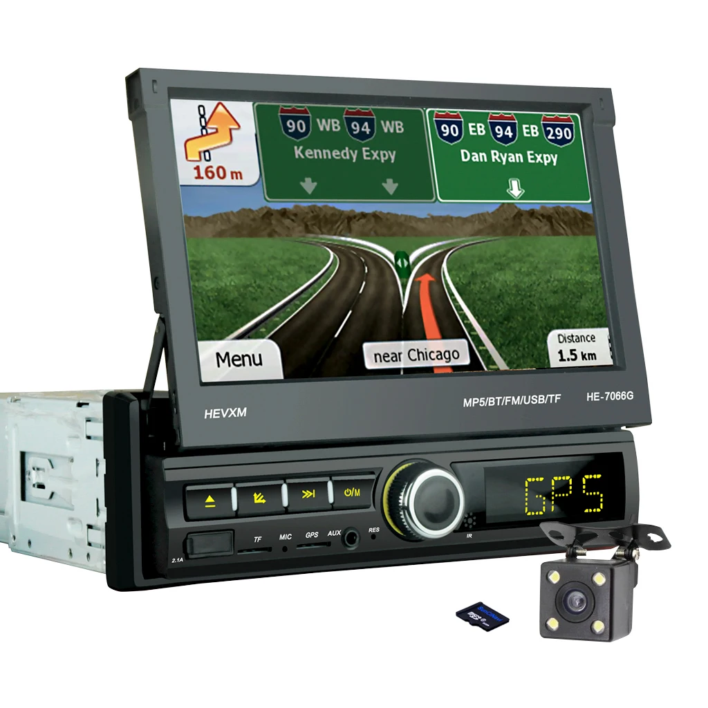 2.1A Быстрая зарядка Bluetooth Автомобильный термоусадочный экран GPS навигация MP5