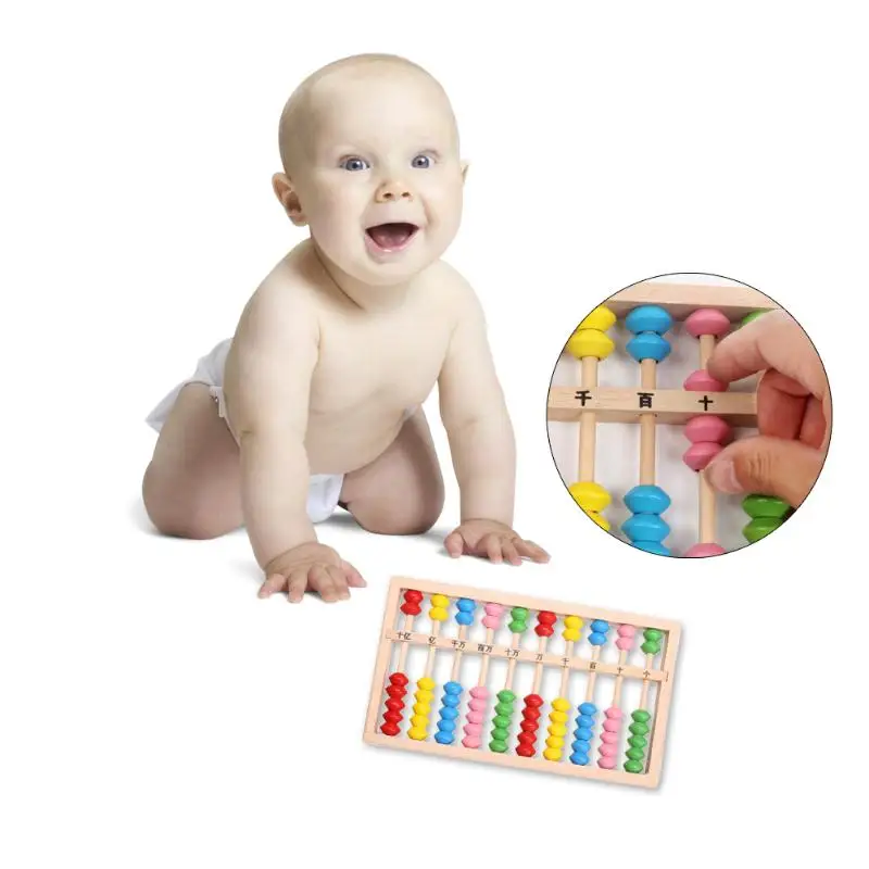 Монтессори Деревянные Бусины Abacus для детей Счетный номер раннего обучения
