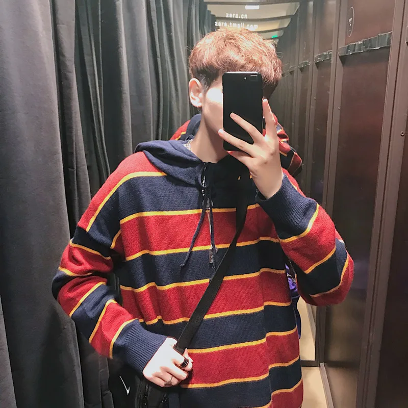 Winter Men's New Fashion Solid Color Simple Personality Youth Long-sleeved Casual Business Sweater Warm And Relaxed Temperament | Мужская