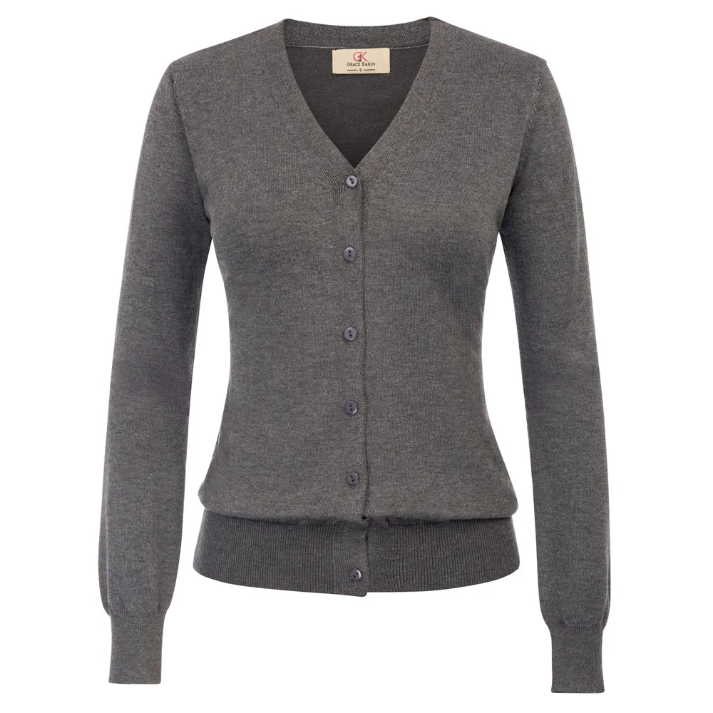 

Women's coat Hot Long Sleeve V-Neck Button Placket Knitwear Knitting Coat Tops