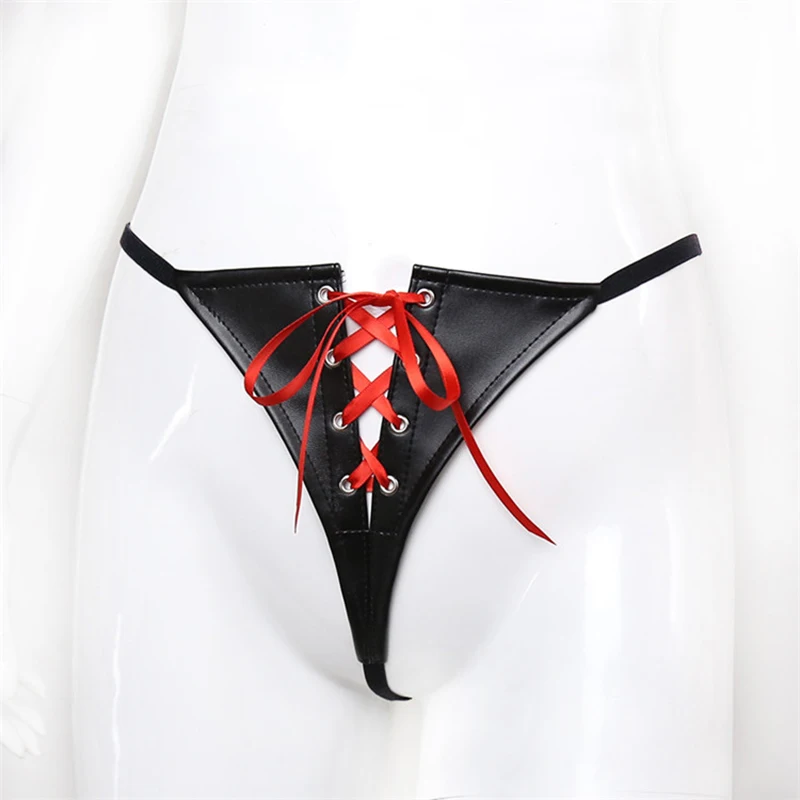 PU Leather Female Adjustable Chastity Cage With Bowknot Decor Drawstring BDSM Bondage Slave Erotic Sex Product for Woman Couple | Красота и