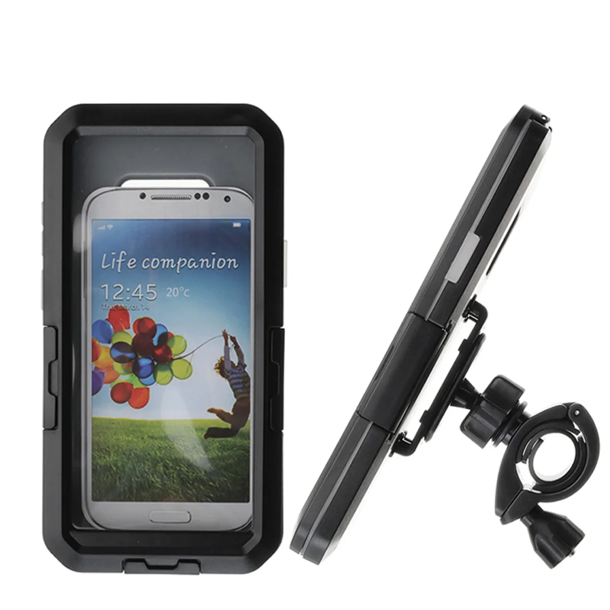 Universal Bicycle Phone Holder Case IPX8 Waterproof Motorcycle Handlebar Clip Stand For Samsung S8/S9 Plus Shell Cover | Спорт и