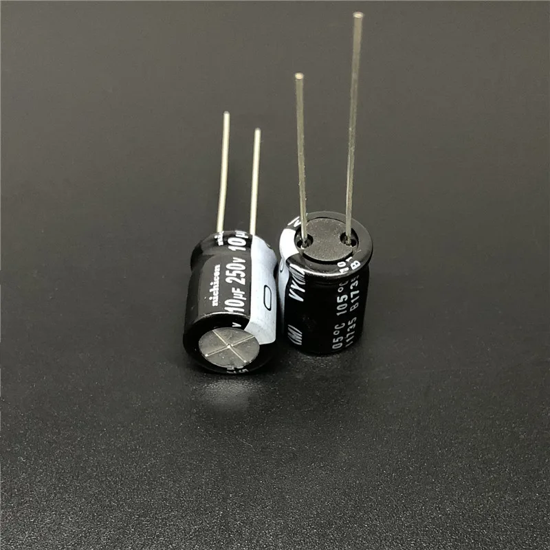 

10Pcs/100Pcs 10uF 250V NICHICON VY Series 10x12.5mm Wide Temperature Range 250V10uF Aluminum Electrolytic Capacitor