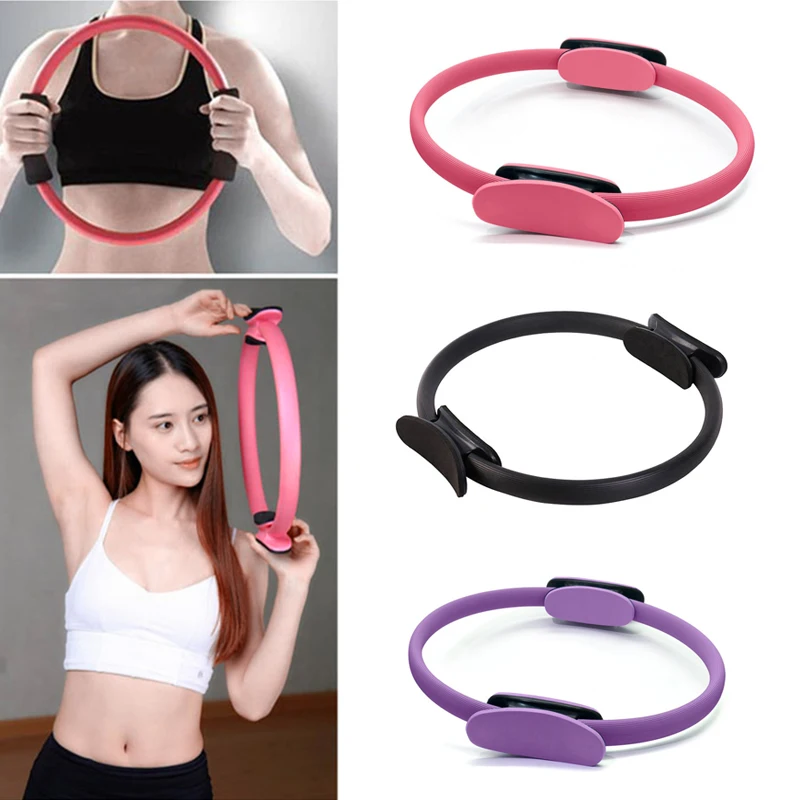 

Pilates Ring Magic Circle Body Sport Exercise Fitness Strength Yoga Tool-Pink