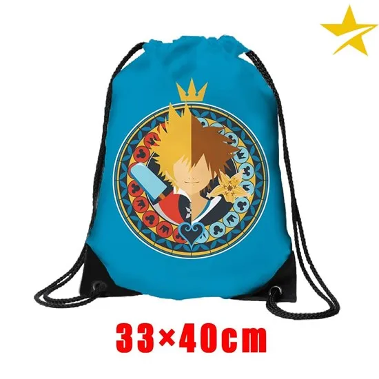 Suncomics Горячая игра Королевство Сердца Сора портативный Drawstring сумки дорожный