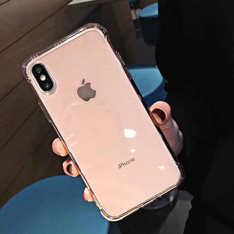 Ударопрочный чехол LOVECOM с прозрачными углами в деловом стиле для iPhone 11 Pro Max XR XS 7 8 6S