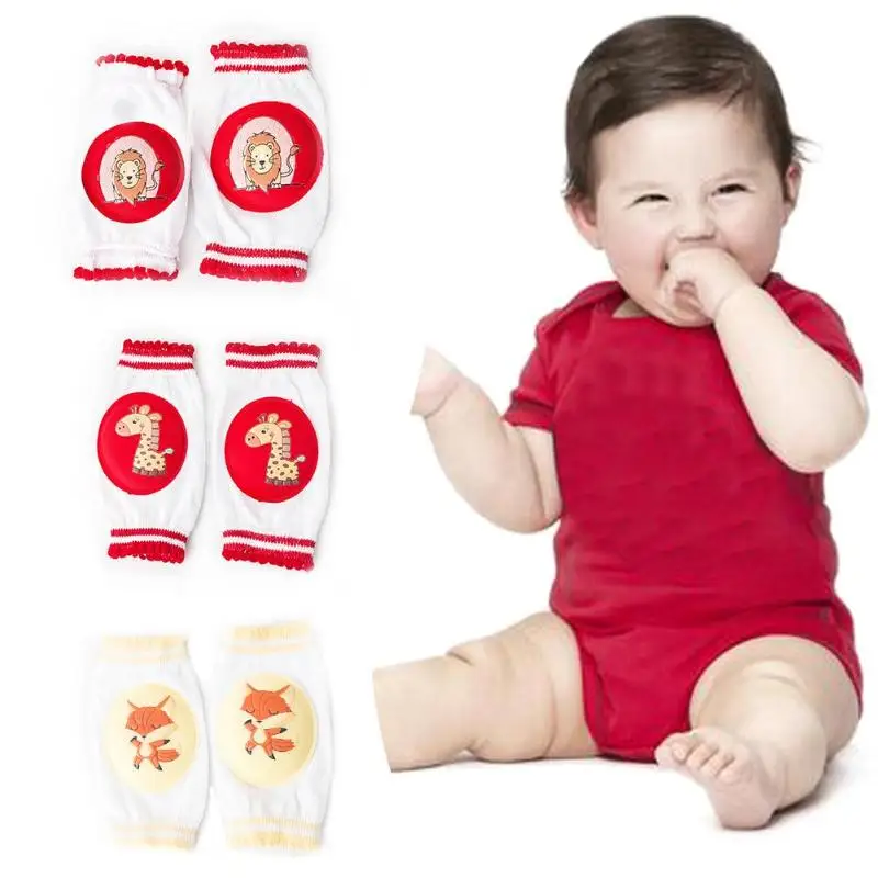 Baby Crawling Knee Pad Safety Cotton Anti-Slip Toddler Leg Elbow Protector |