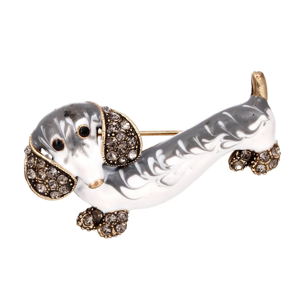 1PC Dog Alloy Breastpin Brooch Pin Lapel Jewelry Accessories Corsage Gift for Shawl Bag Hat Scarf Clothes Decoration | Украшения и